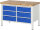 RAU Werkbank höhenverstellbar 8473A2, B1250xT700xH840-1040mm, 6xSchublade-TA, 03-8473A2-127B4H.11