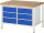 RAU Werkbank höhenverstellbar 8473A2, B1250xT900xH840-1040mm, 6xSchublade-TA, 03-8473A2-129B4H.11