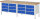 RAU Werkbank 8473A2, B2500xT700xH840mm, 12xSchublade-TA, 03-8473A2-257B4S.11