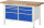 RAU Werkbank 8476A2, B1500xT700xH840mm, 7xSchublade-TA, 03-8476A2-157B4S.11