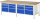 RAU Werkbank höhenverstellbar 8476A2, B2500xT900xH840-1040mm, 14xSchublade-TA, 03-8476A2-259B4H.11
