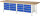 RAU Werkbank 8477A2, B3000xT900xH840mm, 16xSchublade-TA, 03-8477A2-309B4S.11
