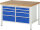 RAU Werkbank höhenverstellbar 8478A2, B1250xT900xH840-1040mm, 8xSchublade-TA, 03-8478A2-129B4H.11