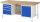 RAU Werkbank 8553A2, B2000xT900xH840mm, 4xSchublade-TA, 1xTür, 03-8553A2-209B4S.11