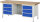 RAU Werkbank 8554A2, B2000xT700xH840mm, 6xSchublade-TA, 03-8554A2-207B4S.11