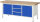 RAU Werkbank höhenverstellbar 8569A2, B2000xT700xH840-1040mm, 3xSchublade-TA, 2xTür, 03-8569A2-207B4H.11