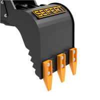 SEIFERT 2-3t Sortiergreifer SSG150 150kg Greifer mit gezahnte Anbauschneide ohne Wechselschneide Martin M03
