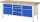 RAU Werkbank 8572A2, B2000xT700xH840mm, 8xSchublade-TA, 03-8572A2-207B4S.11