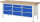 RAU Werkbank 8573A2, B2000xT700xH840mm, 9xSchublade-TA, 03-8573A2-207B4S.11