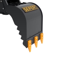 SEIFERT 5-8t Sortiergreifer SSG390 390kg Greifer ohne gezahnte Anbauschneide mit Wechselschneide ohne Aufnahme