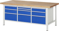 RAU Werkbank 8576A2, B2000xT900xH840mm, 10xSchublade-TA,...