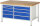 RAU Werkbank 8655A2, B1500xT900xH840mm, 9xSchublade-TA, 03-8655A2-159B4S.11