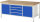 RAU Werkbank höhenverstellbar 8752A2, B2000xT900xH840-1040mm, 4xSchublade-TA, 2xTür, 03-8752A2-209B4H.11