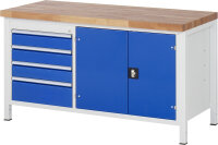 RAU Werkbank 8905A2, B1500xT700xH840mm, 4xSchublade-TA,...