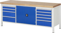 RAU Werkbank 8908A2, B2000xT700xH840mm, 9xSchublade-TA,...