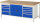 RAU Werkbank 8908A2, B2000xT900xH840mm, 9xSchublade-TA, 1xTür, 03-8908A2-209B4S.11
