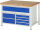 RAU Werkbank höhenverstellbar 8921A2, B1250xT900xH840-1040mm, 7xSchublade-TA, 03-8921A2-129B4H.11