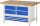 RAU Werkbank 8934A2, B1500xT900xH840mm, 7xSchublade-TA, 03-8934A2-159B4S.11