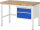 RAU Werkbank höhenverstellbar 8123A1, B1250xT700xH840-1040mm, 2xSchublade-VA, 13-8123A1-127B4H.11