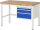 RAU Werkbank höhenverstellbar 8126A1, B1250xT700xH840-1040mm, 3xSchublade-VA, 13-8126A1-127B4H.11