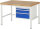RAU Werkbank höhenverstellbar 8126A1, B1250xT900xH840-1040mm, 3xSchublade-VA, 13-8126A1-129B4H.11