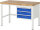 RAU Werkbank höhenverstellbar 8127A1, B1250xT700xH840-1040mm, 3xSchublade-VA, 13-8127A1-127B4H.11