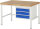 RAU Werkbank höhenverstellbar 8127A1, B1250xT900xH840-1040mm, 3xSchublade-VA, 13-8127A1-129B4H.11