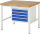 RAU Werkbank höhenverstellbar 8133A1, B1000xT900xH840-1040mm, 4xSchublade-VA, 13-8133A1-109B4H.11