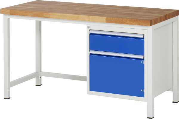 RAU Werkbank 8152A1, B1500xT700xH840mm, 1xSchublade-VA, 1xTür, 13-8152A1-157B4S.11