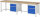 RAU Werkbank 8156A1, B3000xT700xH840mm, 4xSchublade-VA, 13-8156A1-307B4S.11