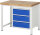 RAU Werkbank höhenverstellbar 8157A1, B1000xT700xH840-1040mm, 3xSchublade-VA, 13-8157A1-107B4H.11