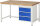 RAU Werkbank 8157A1, B1500xT900xH840mm, 3xSchublade-VA, 13-8157A1-159B4S.11
