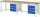 RAU Werkbank 8157A1, B3000xT700xH840mm, 6xSchublade-VA, 13-8157A1-307B4S.11