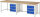 RAU Werkbank 8157A1, B3000xT900xH840mm, 6xSchublade-VA, 13-8157A1-309B4S.11