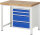 RAU Werkbank höhenverstellbar 8161A1, B1000xT700xH840-1040mm, 4xSchublade-VA, 13-8161A1-107B4H.11