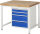RAU Werkbank höhenverstellbar 8161A1, B1000xT900xH840-1040mm, 4xSchublade-VA, 13-8161A1-109B4H.11
