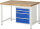 RAU Werkbank höhenverstellbar 8161A1, B1250xT900xH840-1040mm, 4xSchublade-VA, 13-8161A1-129B4H.11