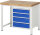 RAU Werkbank höhenverstellbar 8162A1, B1000xT700xH840-1040mm, 4xSchublade-VA, 13-8162A1-107B4H.11