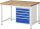 RAU Werkbank höhenverstellbar 8168A1, B1250xT900xH840-1040mm, 5xSchublade-VA, 13-8168A1-129B4H.11