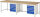 RAU Werkbank 8168A1, B3000xT900xH840mm, 10xSchublade-VA, 13-8168A1-309B4S.11