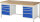 RAU Werkbank höhenverstellbar 8182A1, B2000xT900xH840-1040mm, 8xSchublade-VA, 13-8182A1-209B4H.11