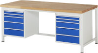 RAU Werkbank höhenverstellbar 8184A1,...