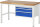 RAU Werkbank höhenverstellbar 8226A1, B1500xT700xH840-1040mm, 3xSchublade-VA, 13-8226A1-157B4H.11