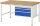 RAU Werkbank höhenverstellbar 8226A1, B1500xT900xH840-1040mm, 3xSchublade-VA, 13-8226A1-159B4H.11