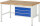 RAU Werkbank höhenverstellbar 8227A1, B1500xT900xH840-1040mm, 3xSchublade-VA, 13-8227A1-159B4H.11