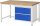 RAU Werkbank 8255A1, B1500xT900xH840mm, 2xSchublade-VA, 13-8255A1-159B4S.11