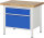 RAU Werkbank höhenverstellbar 8256A2, B1000xT700xH840-1040mm, 2xSchublade-VA, 13-8256A2-107B4H.11