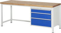 RAU Werkbank 8259A1, B2000xT700xH840mm, 3xSchublade-VA,...