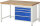 RAU Werkbank 8261A1, B1500xT900xH840mm, 4xSchublade-VA, 13-8261A1-159B4S.11