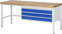 RAU Werkbank 8327A1, B2000xT700xH840mm, 3xSchublade-VA,...